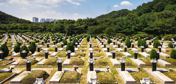 가조공설공원묘지 전경