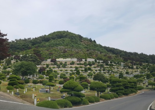 군산시공설묘지 전경