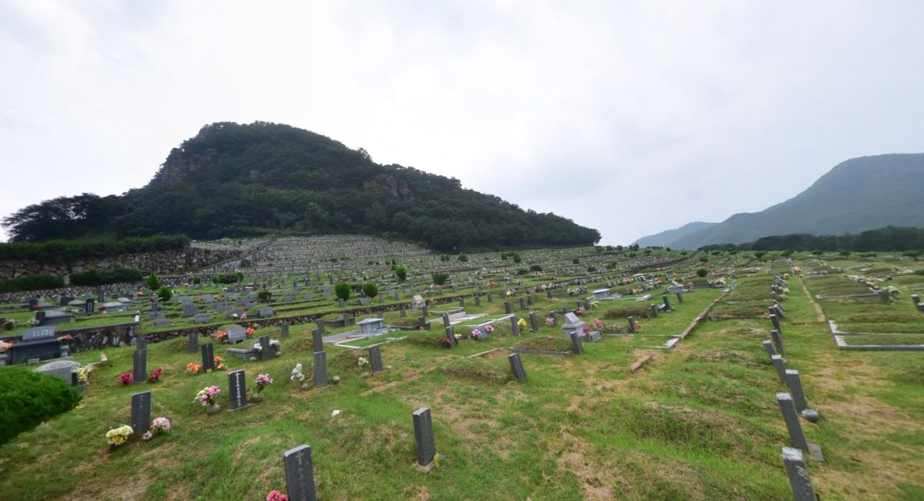 김해하늘공원(묘지) 전경