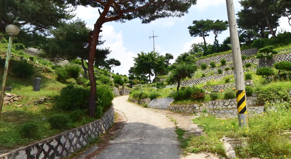 천주교길음동성당 묘원 전경