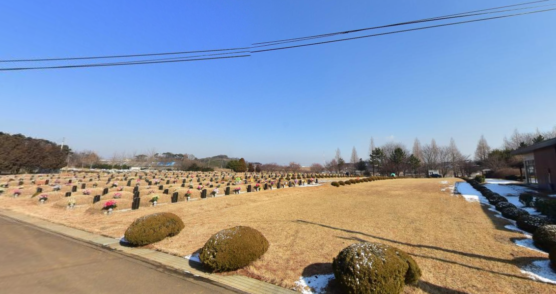 석문공설묘지 가족봉안묘 전경