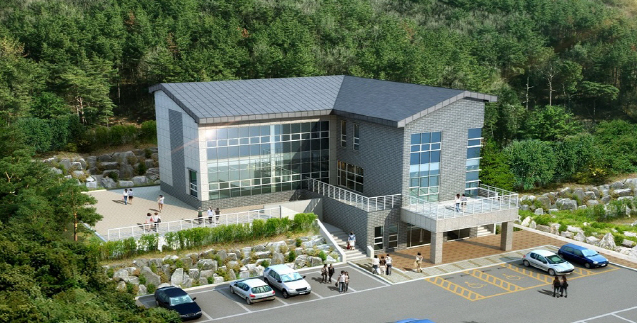 가조공설공원묘지 봉안당 전경