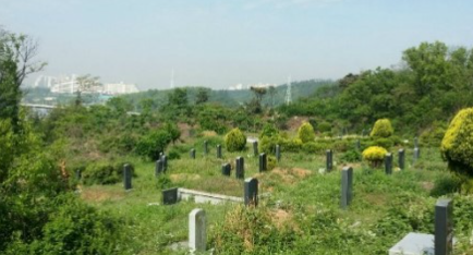 이동공설묘지(만장) 전경